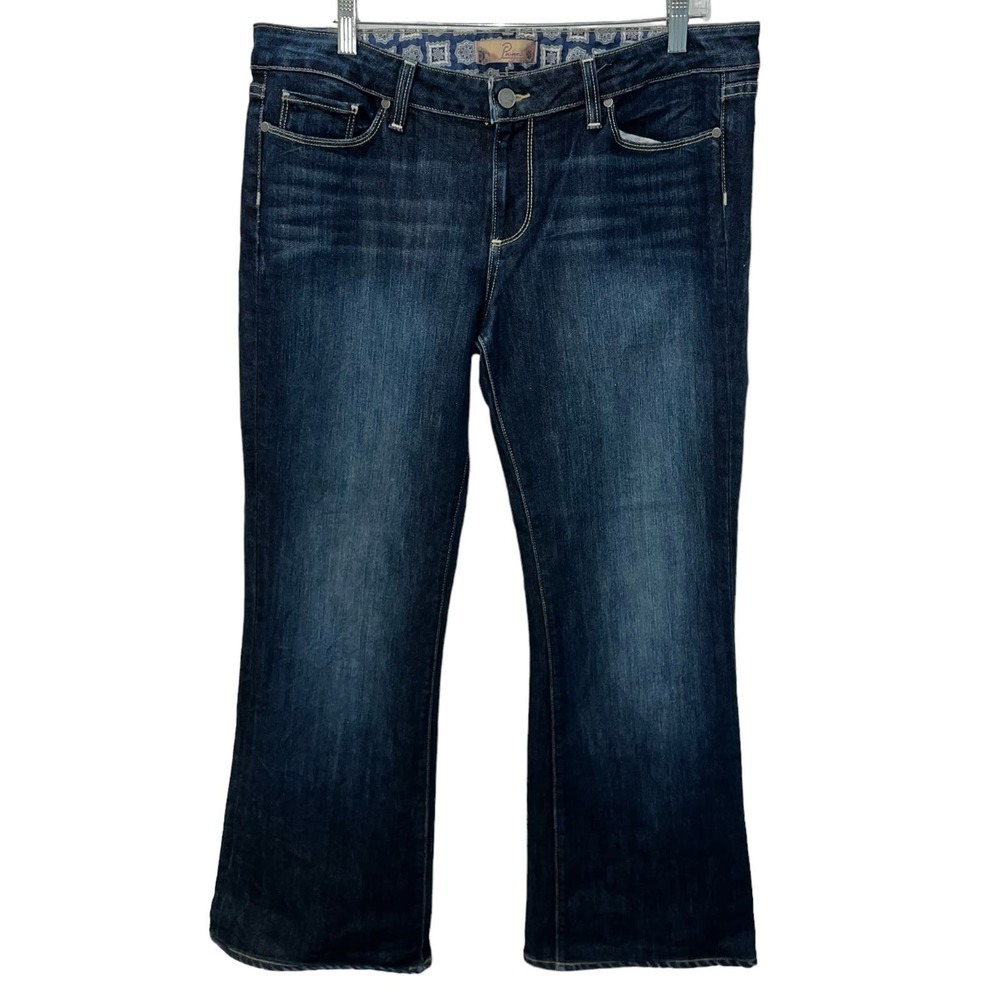 PAIGE Dark Blue Boot Cut Women's Jeans